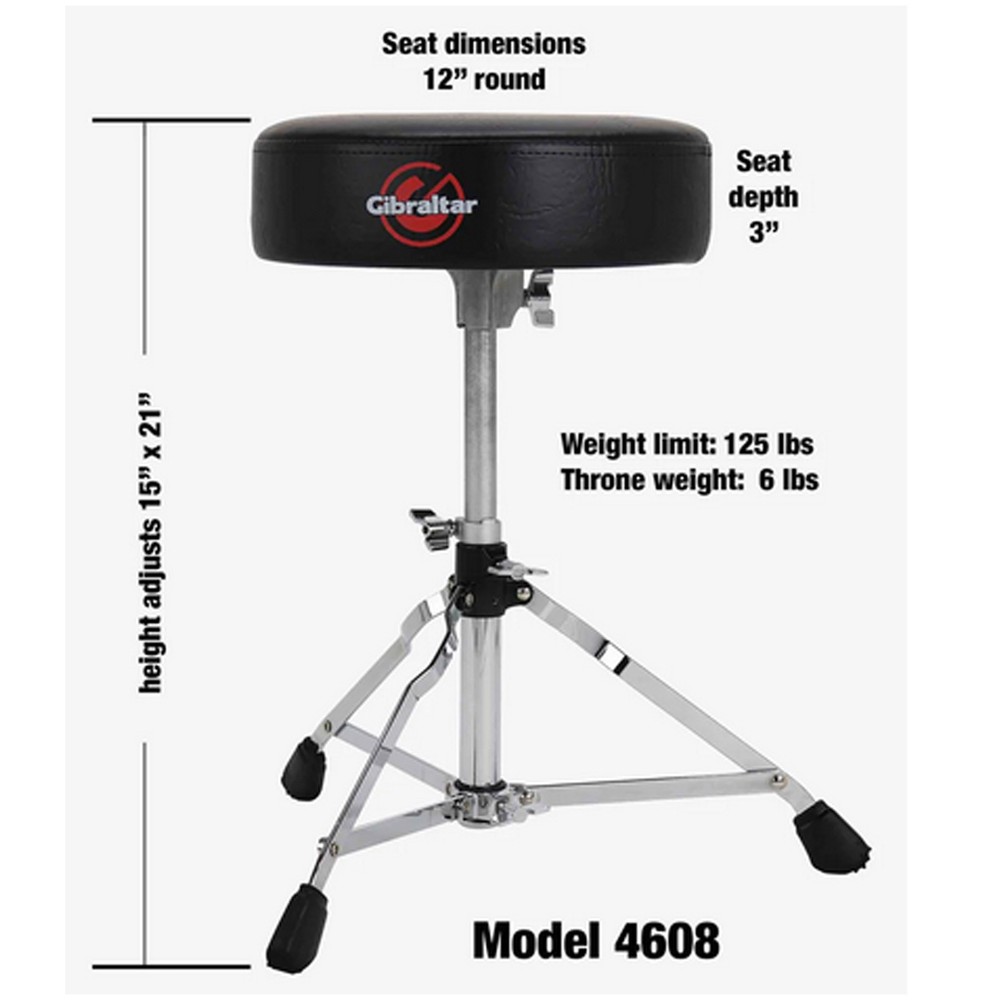 Gibraltar 4000 Series 12" Round Drum Throne