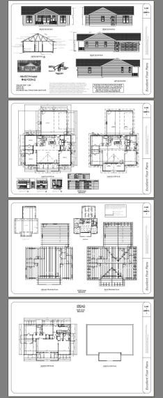 46x30 House -- 3 Bedroom 2 Bath -- PDF Floor Plan -- 1,338 sq ft -- Model 2