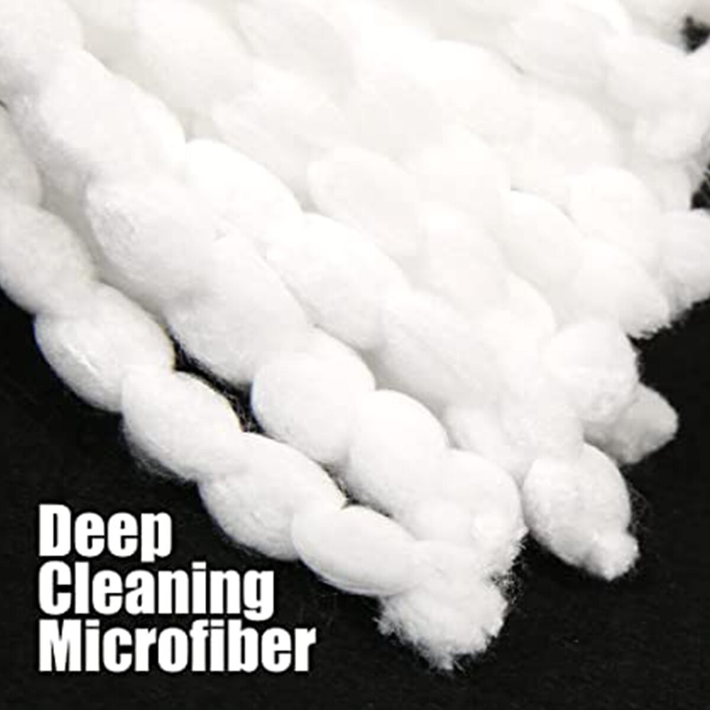24x Microfiber Mop Heads Easy-to-Clean Mop Head Replacement Triangle Spin Mop