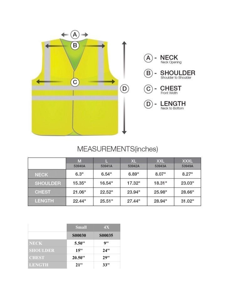 Solid Mesh High Visibility Safety Vest, ANSI/ ISEA 107-2010