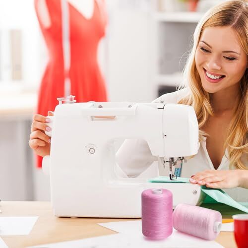 All Purpose Sewing Thread, Thread for Sewing Machine, 6 Spools Each 1000 Yards