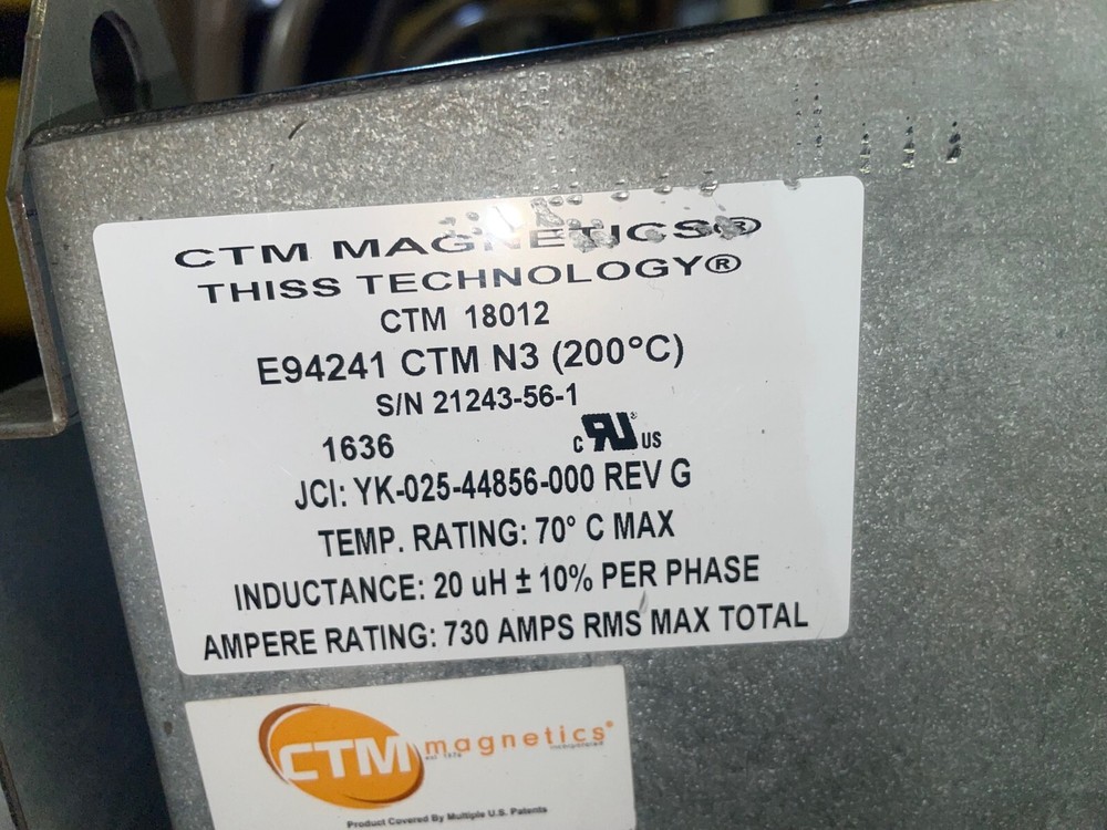 CTM Magnetics THISS Technology Liquid Cooled Reactors CTM 24512 CTM 18012