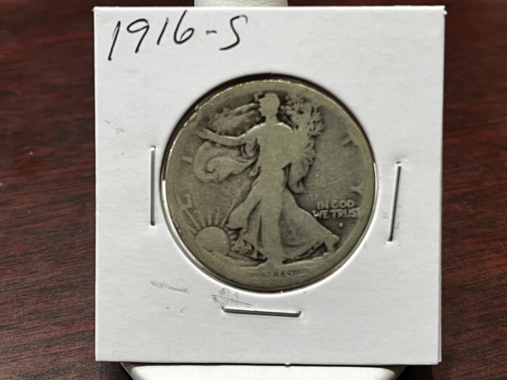 1916-S Walking Liberty Half Dollar