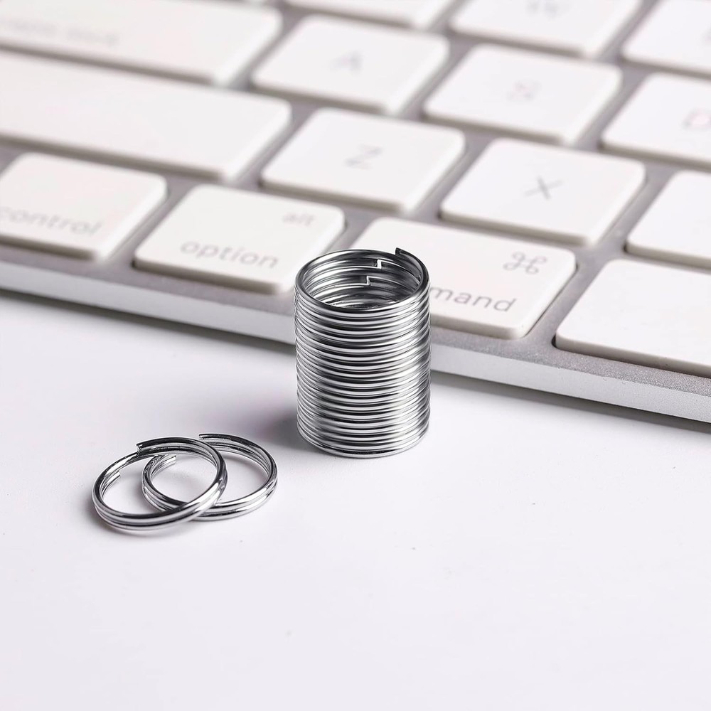 200pcs 10mm Mini Split Jump Ring with Double Loops Small Silver