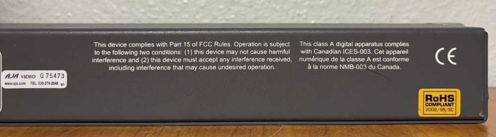 AJA KLBox 101885 Video Editing Hardware Breakout Box