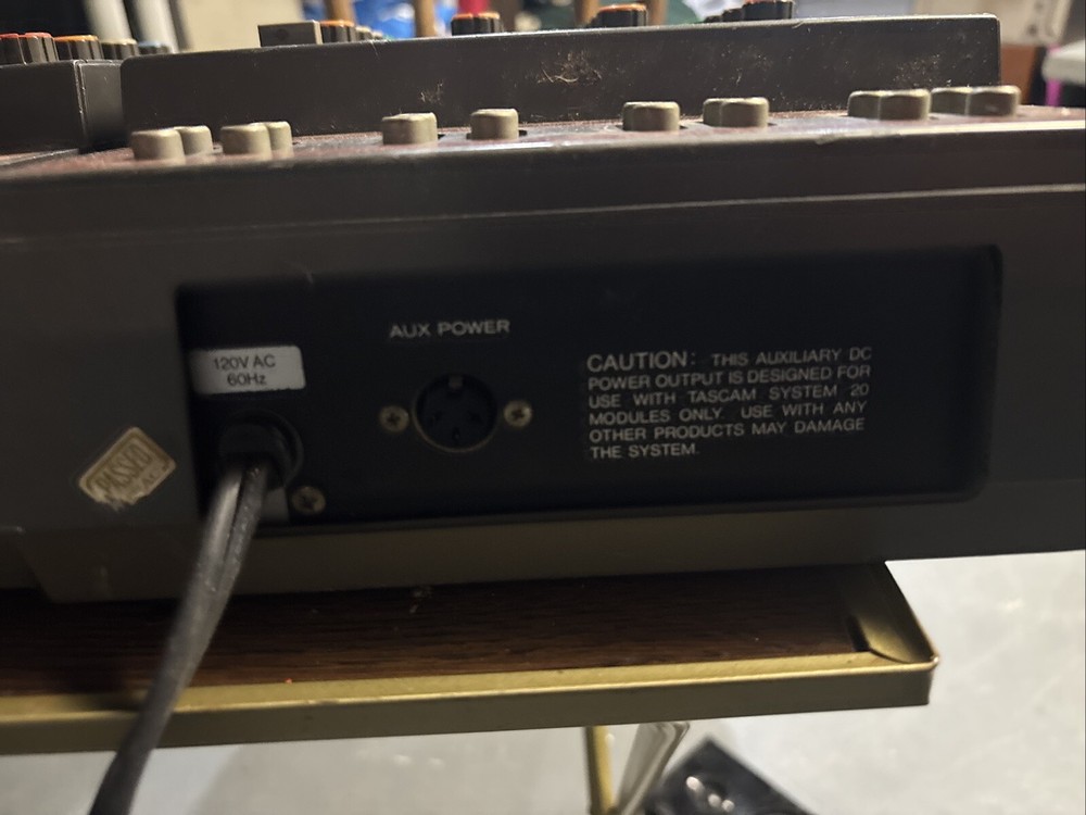 Tascam PE-20 Mixer Powers On