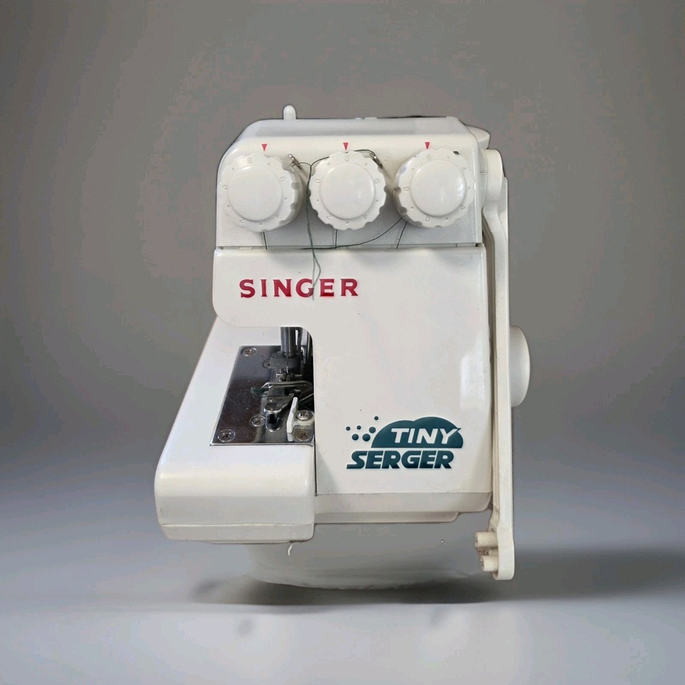 Singer Tiny Serger TS380A Plus Overedging Machine Untested No Power CordFoot Ped