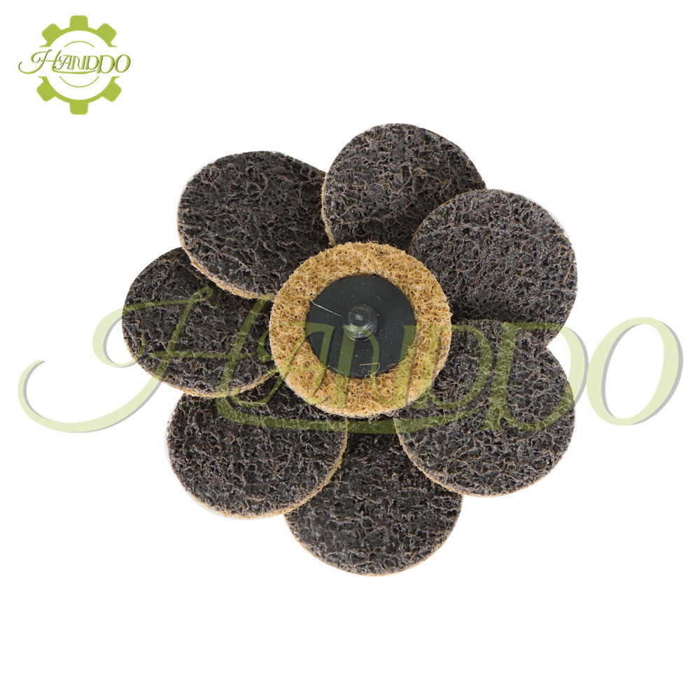 50Pcs 2" Coarse Surface Conditioning Discs Roll Lock Die Grinder Sanding Pads