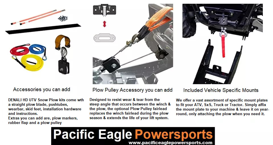 Intimidator (all models) 72" Snow Plow Kit with Poly Plow Blade