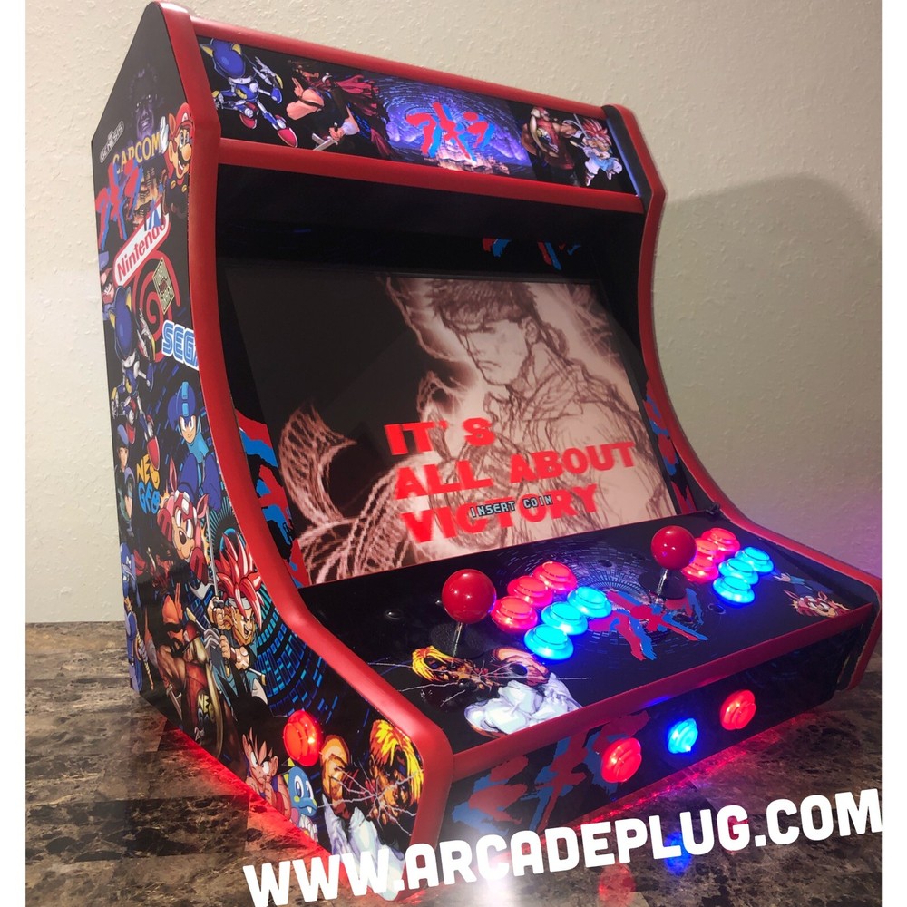 FULLY LOADED Multicade Tabletop Bartop Arcade Cabinet Raspberry pi build