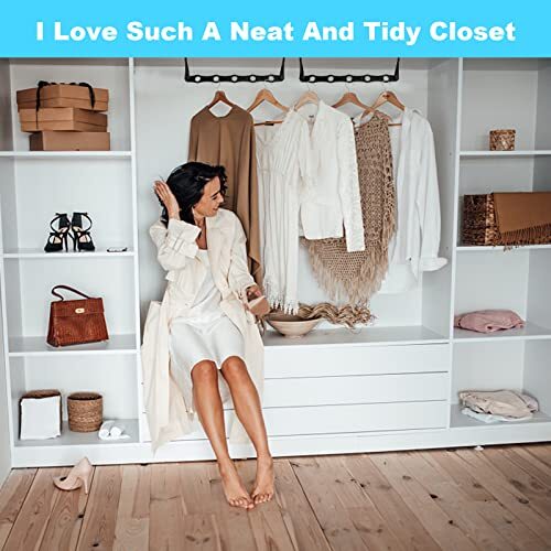 10 Pcs Magic Hangers Space Saving Clothes Organizer for College Doorm Essentials