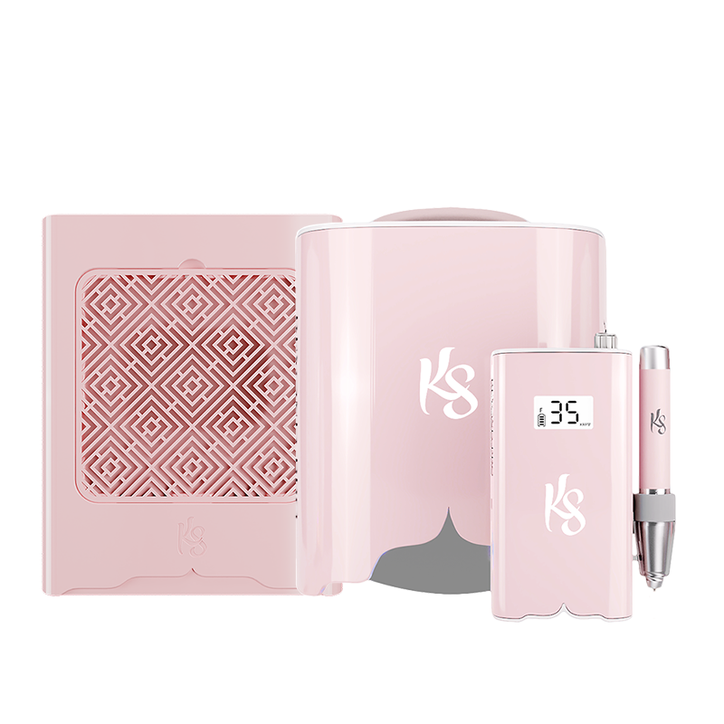 Kiara Sky Beyond Pro BUNDLE 4PCS Everything in Pink: Lamp, Drill, Dust, Arm