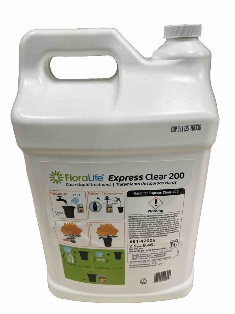Floralife Express Clear 200, 2.5 Gallon