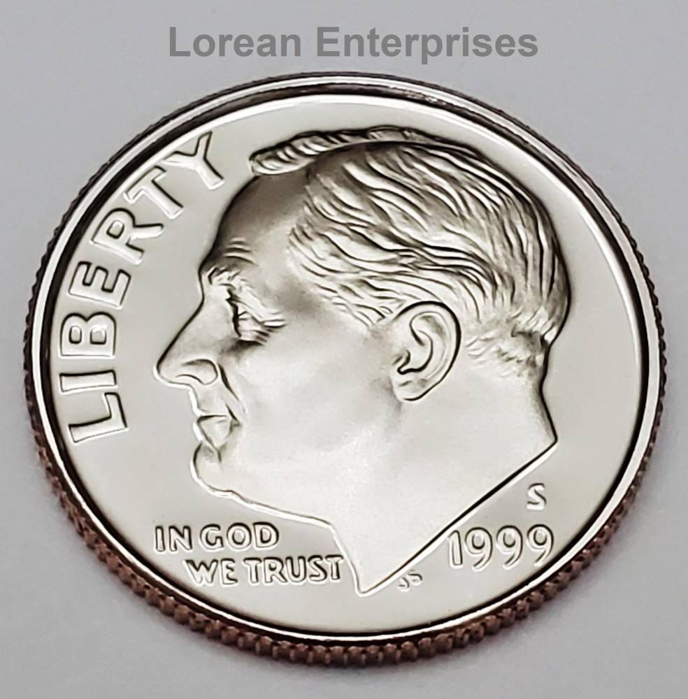 1999 S Roosevelt Dime CLAD ✼ PROOF✼