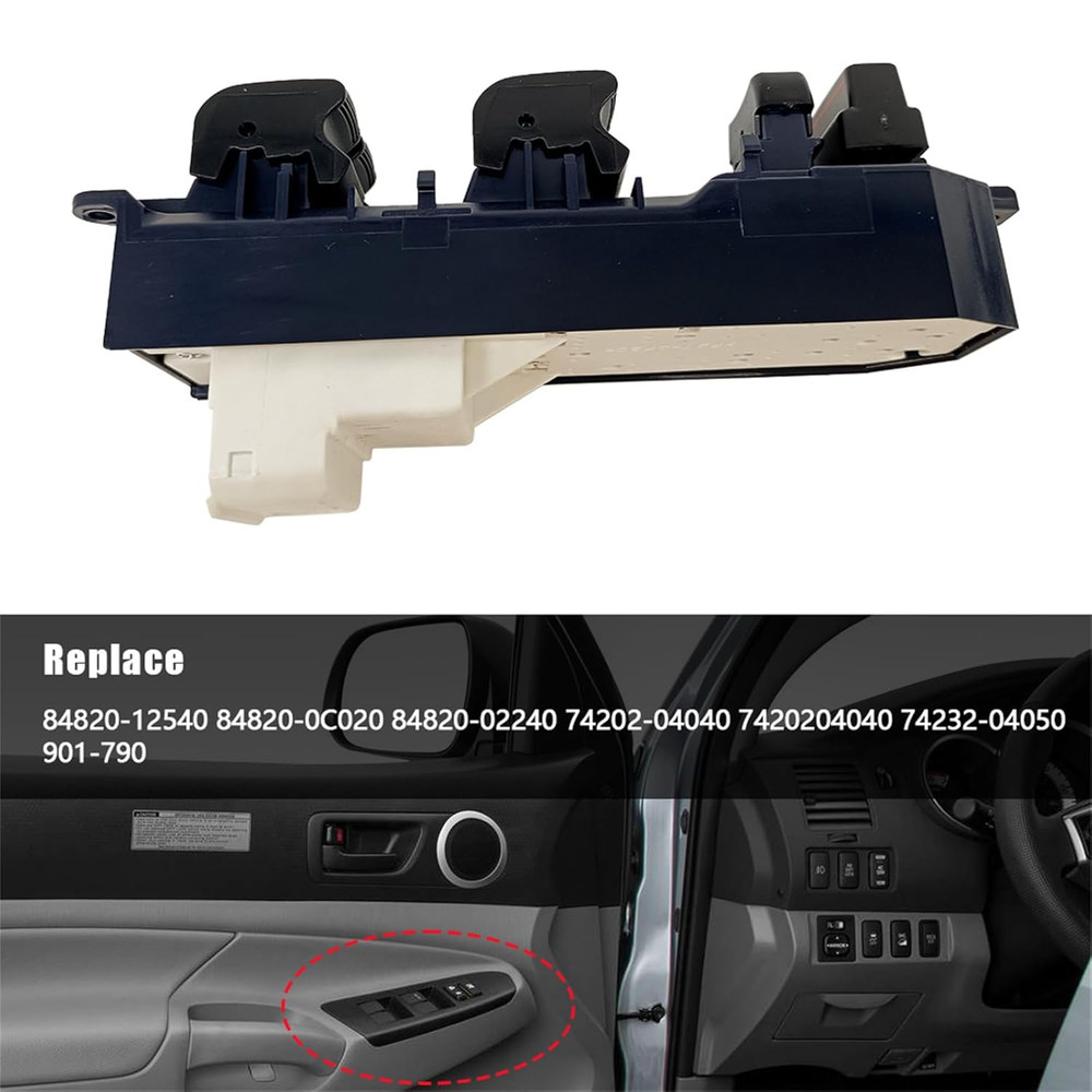 2012-2015 Tacoma Driver Side Power Window Switch–Compatible Replacement