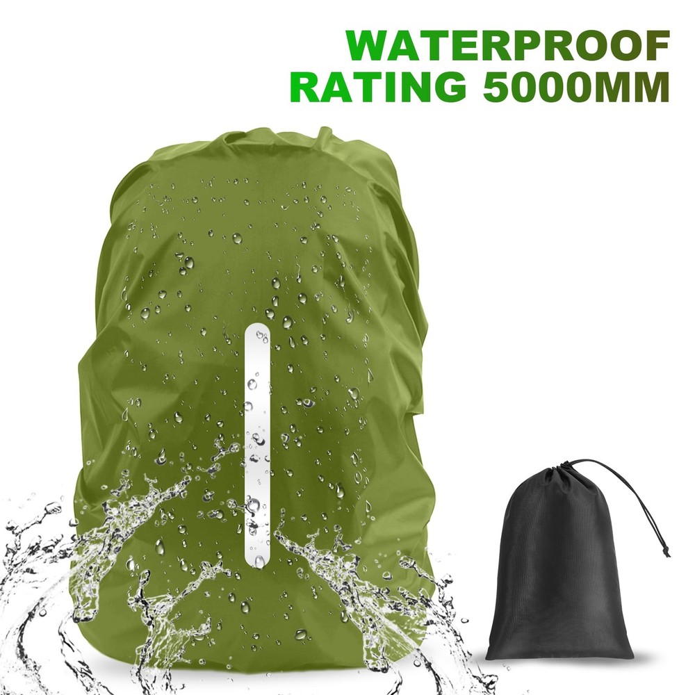 Waterproof Rain Cover for Backpack - Reflective Anti-Dust 2 Pack