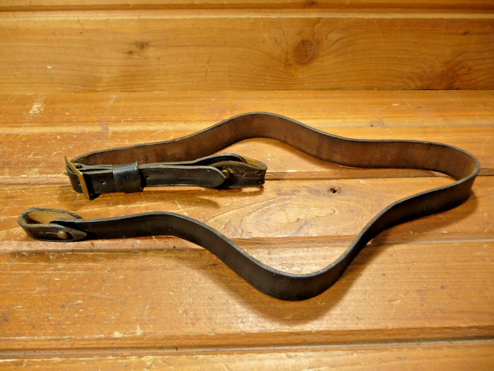 Vintage Leather  Belt Strap   Army Military ?