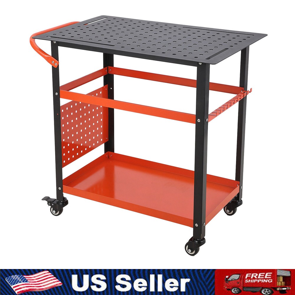 Welding Table 1200lbs Loading Capacity Steel Welding Workbench 36'' x 24''