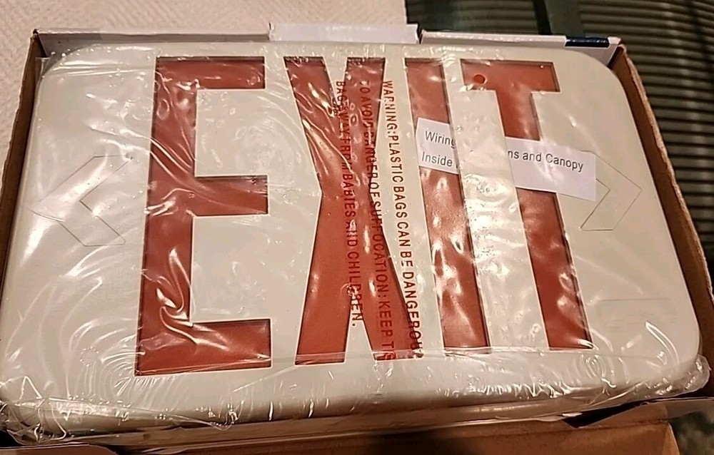 Lithonia Lighting LED Exit Sign ~ Contractor Select Dual Voltage Low Profile NIB