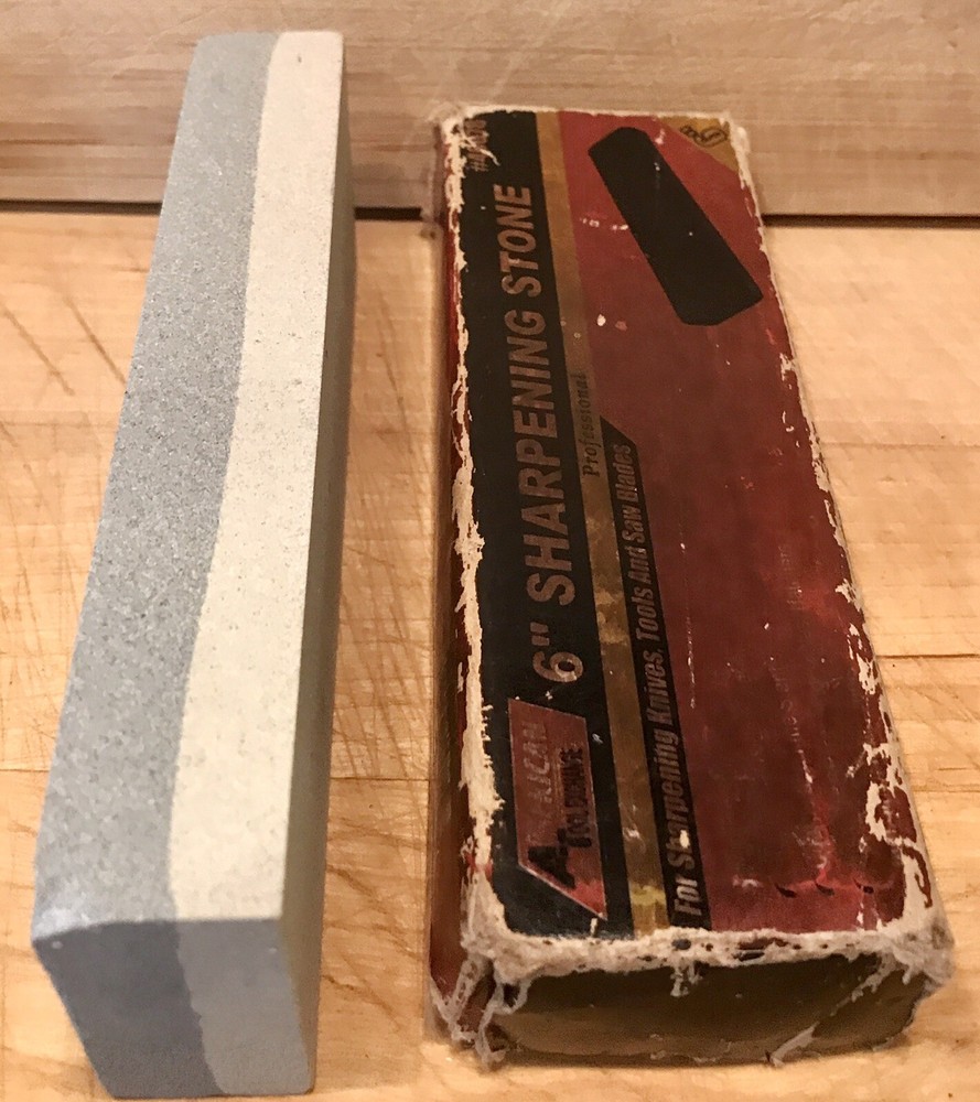 6" ALUMINUM OXIDE STONE FOR SHARPENING DUAL SAW KNIFE BLADE EDGE TOOL SHARPENER