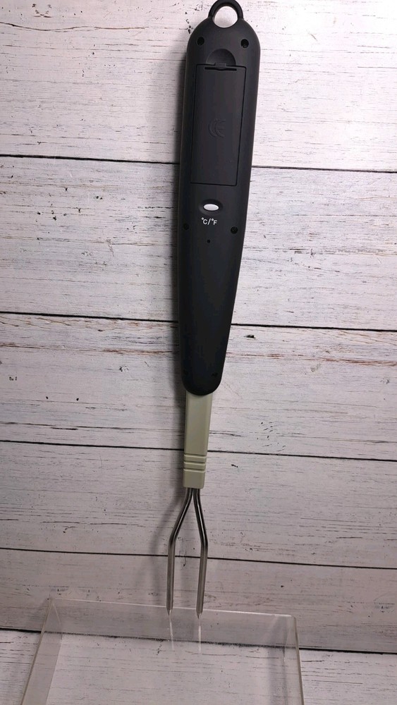 Digital Meat Thermometer Fork, Read Meat BBQ Fork Thermometer with Dual Probe...