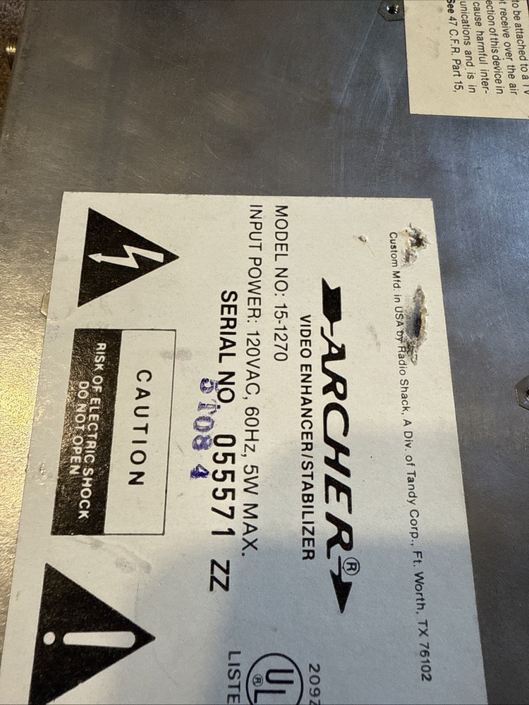 Archer Video Enhancer Stabilizer Model 15-1270