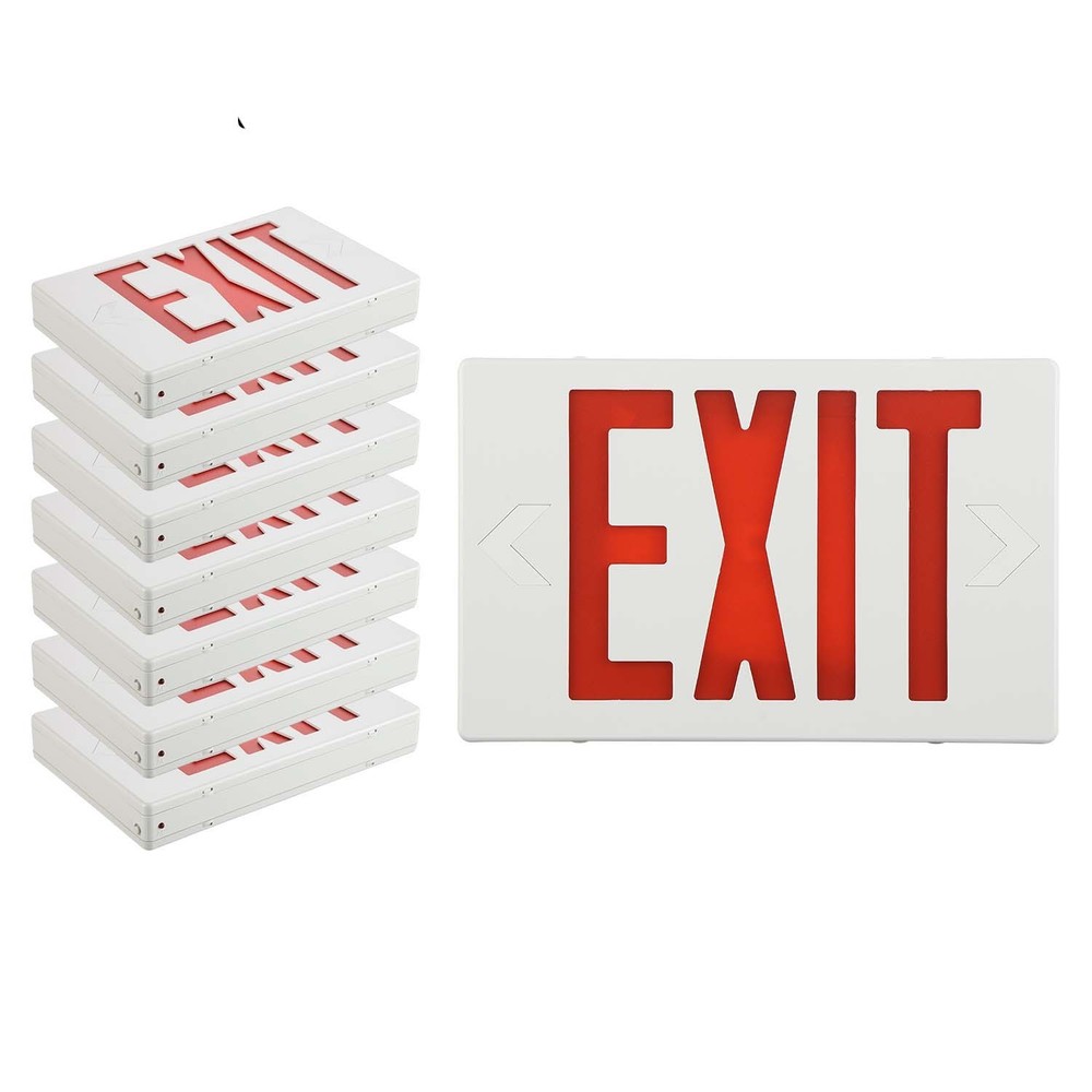 UL Listed-8 Packs Red Exit Light Battery Backup for Exit Signs Home/Busniess.