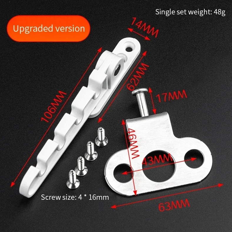 1 pc Window Stay Lock Adjustable Wind Hook Latch Casement Stopper