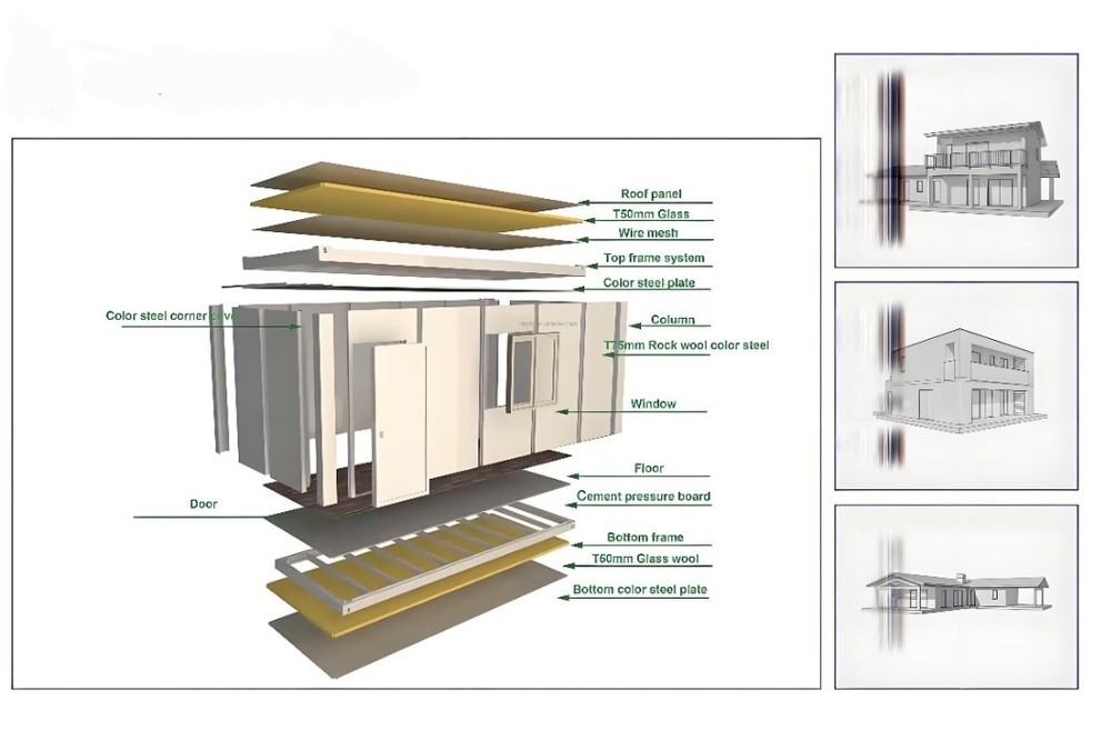 Custom Luxury 20ft 40ft Flat Pack Container House 🏠 Tiny Home Office Modular