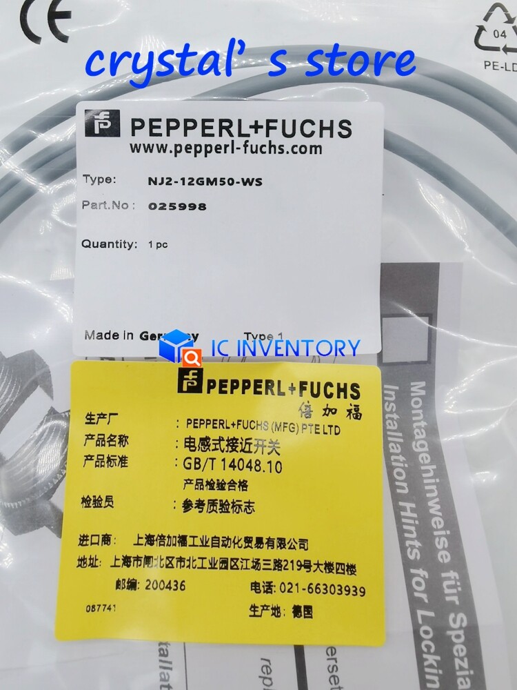 1PCS New Pepperl+Fuchs NJ2-12GM50-WS PROXIMITY