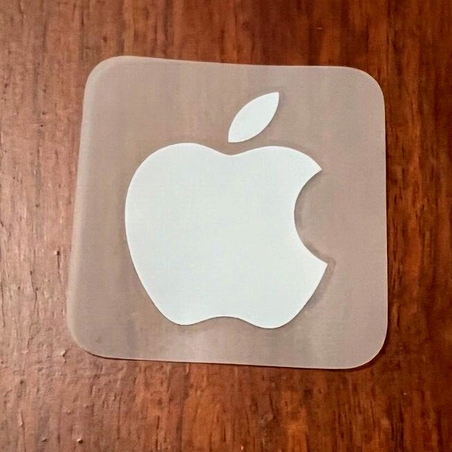 Authentic Apple White Logo Sticker Decal iphone ipod