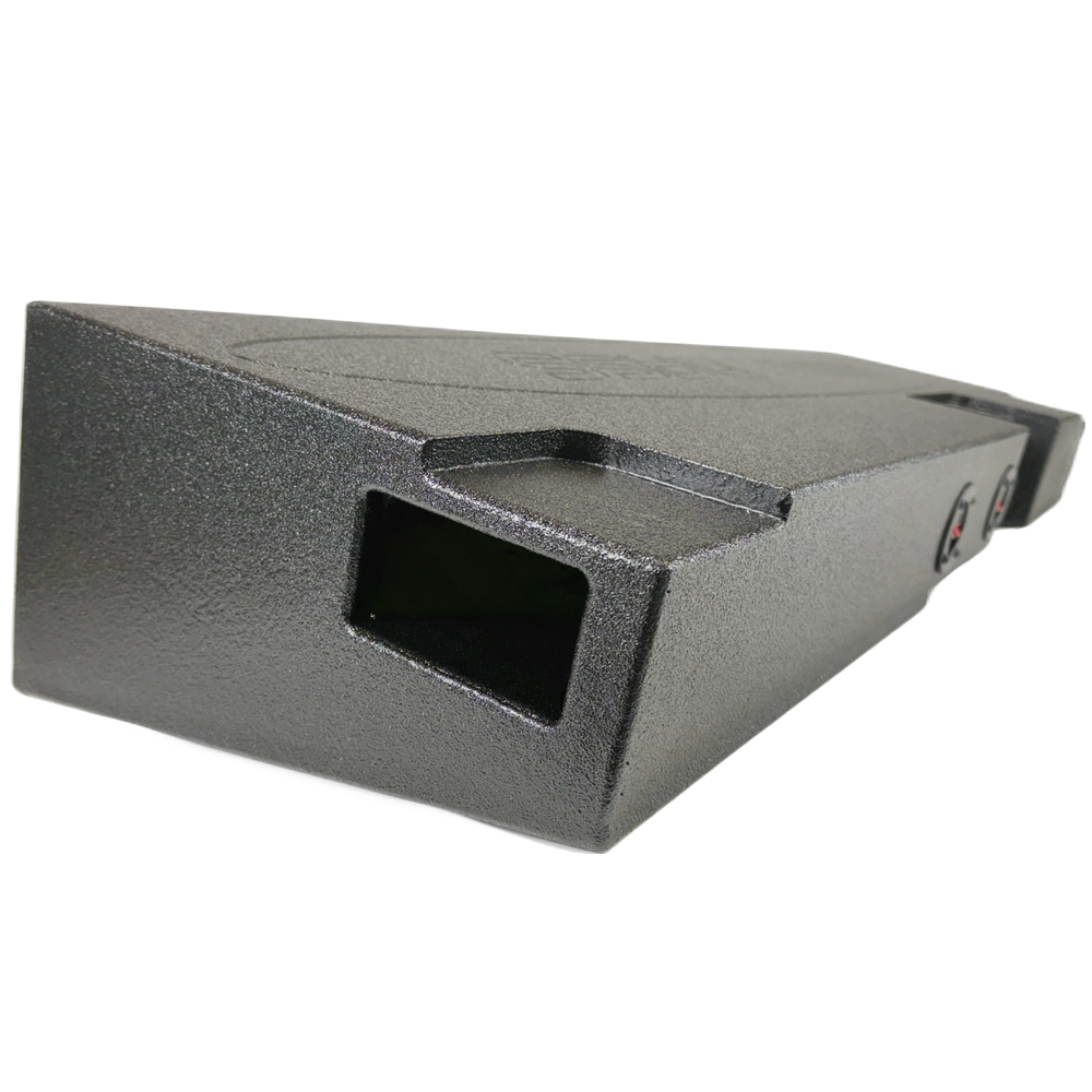 Silverado Sierra 14-18 Crew Cab Subwoofer Box Enclosure 2x8 Ported Front Fire