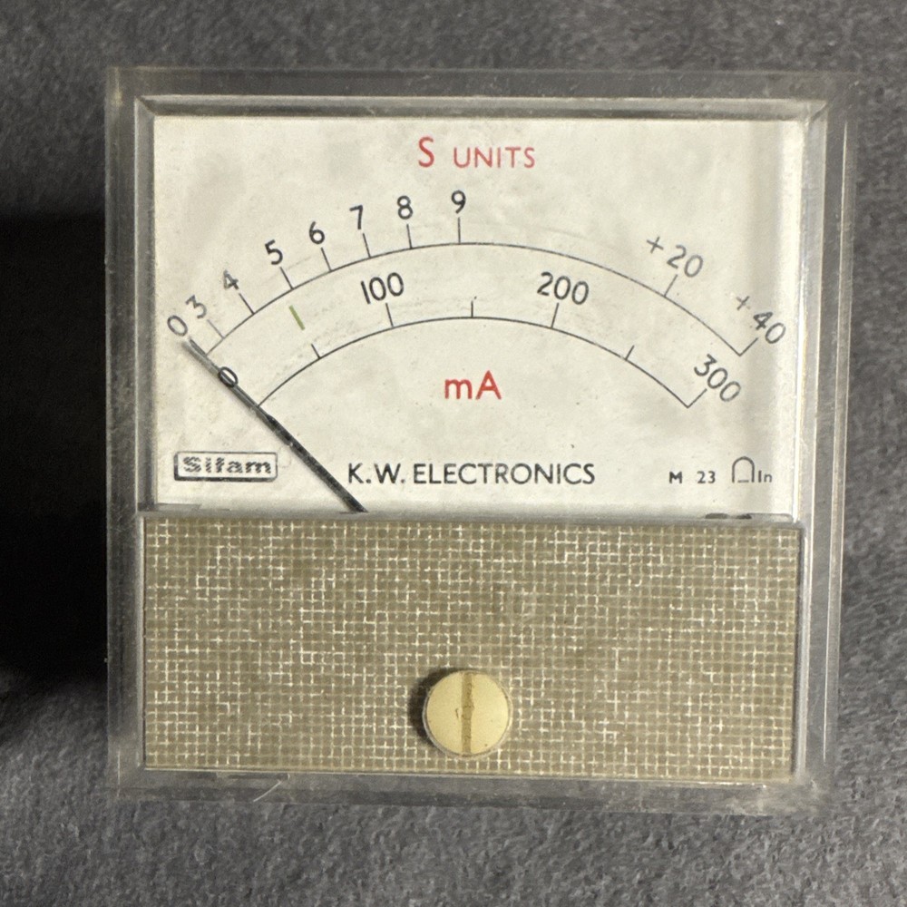 K . W . ELECTRONICS Front mA Meter TRANSCEIVER KW 2000B