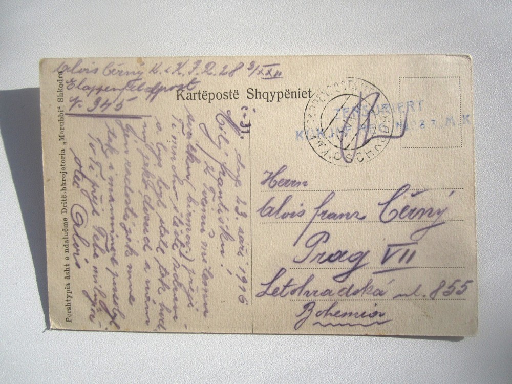 1916 ALBANIA FELDPOST, SHKODRA CAFE