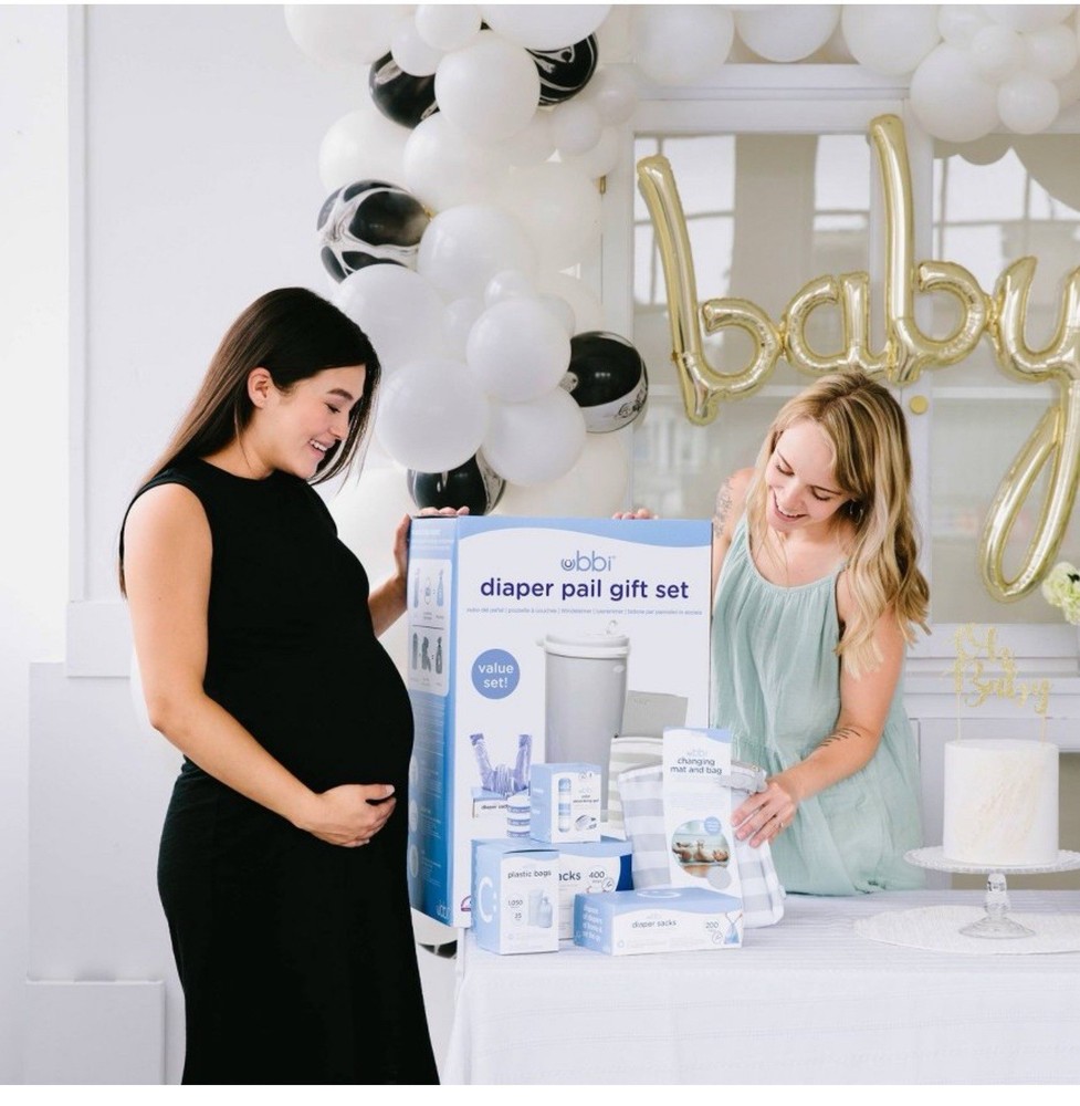 Ubbi Diaper Changing Value Gift Set, Baby Registry Gift, Includes Gray Diaper...