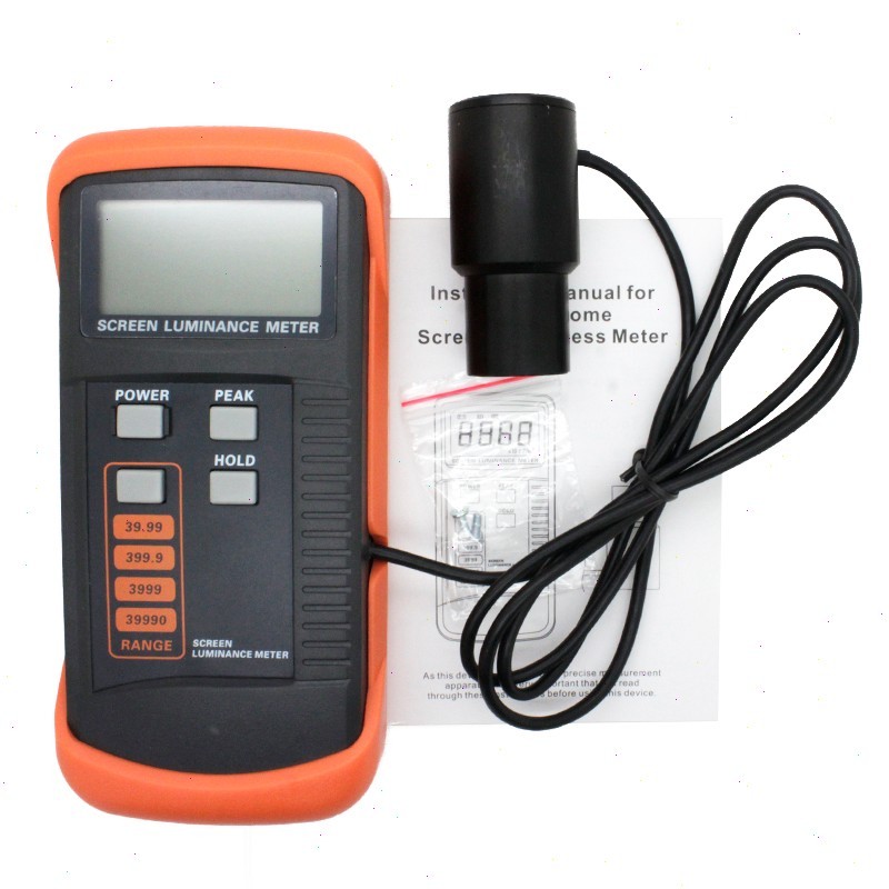 Handheld Screen Luminance Meter with Range 0.01-39990cd/m² Peak Value Latching