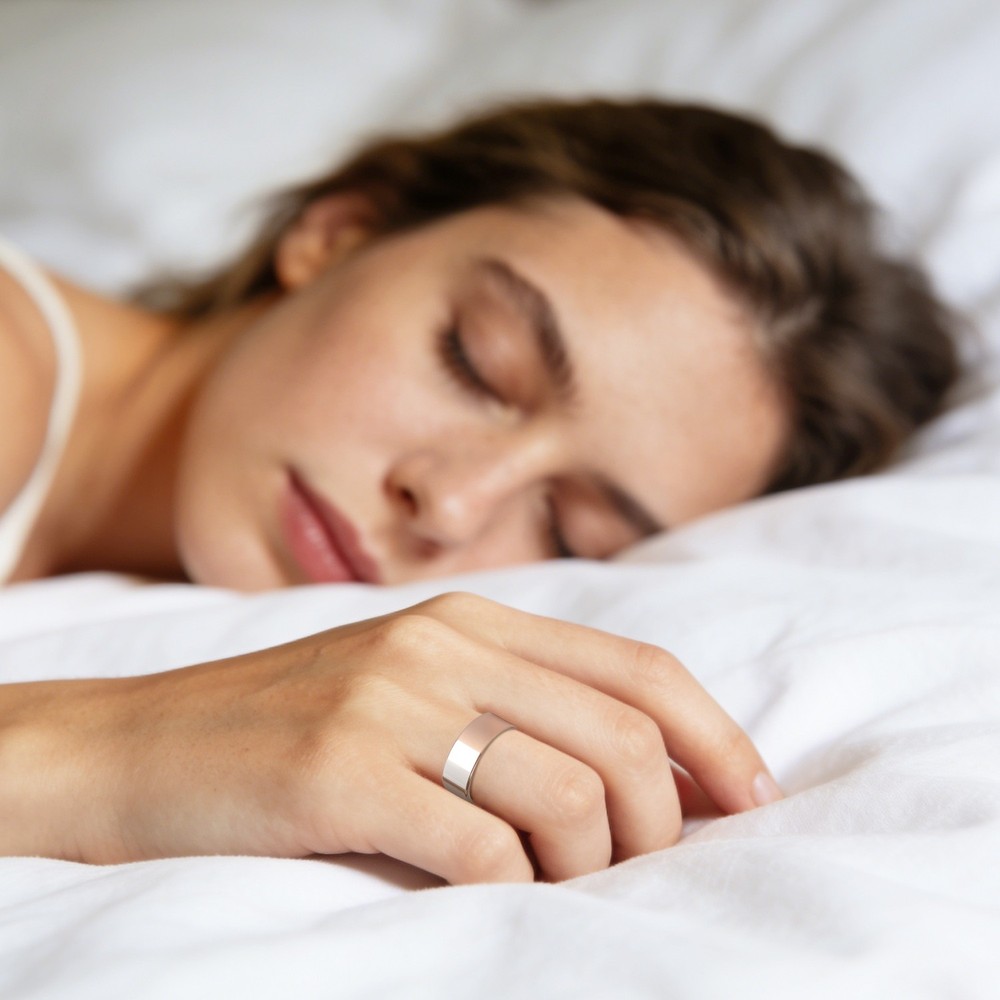 Smart Ring Fitness and Sleep Tracker w/ Charging Case for iOS & Android