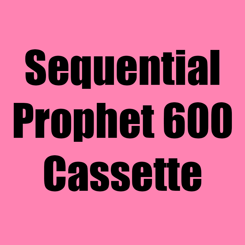 Sequential Circuits Prophet 600 Data Recovery Cassette