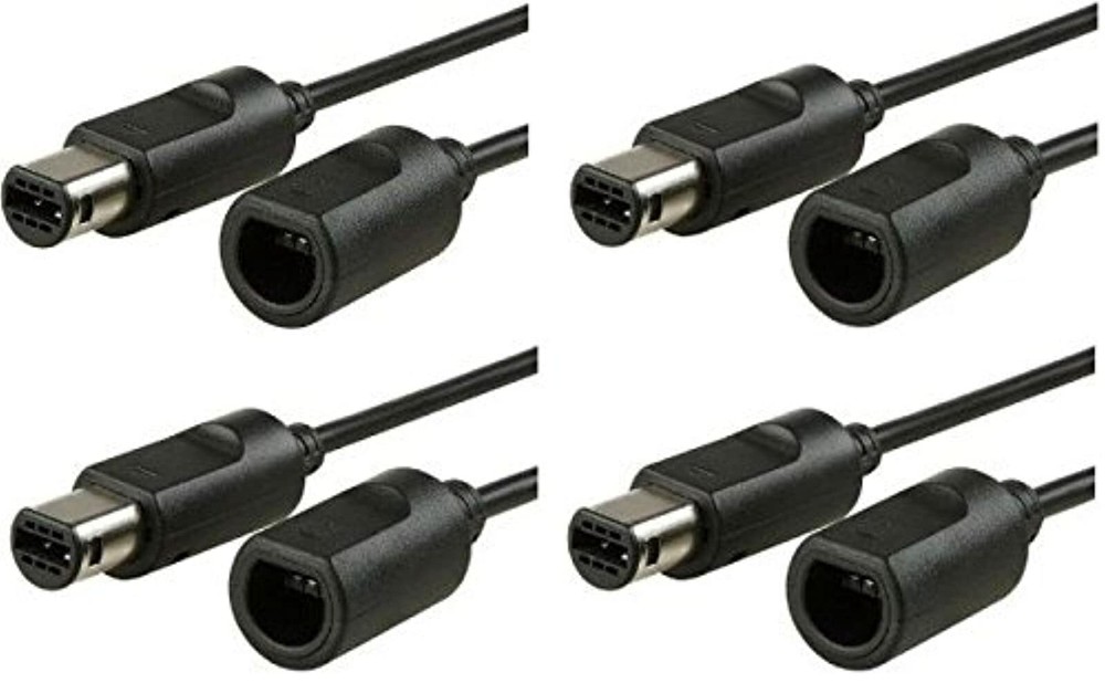 Lot Of 4 6 Feet Controller Cord Extensions For GameCube Gamecube