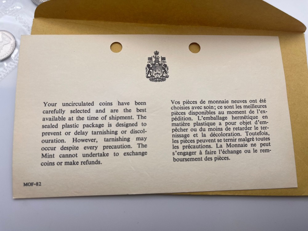 1969 Canada coin set uncirculated