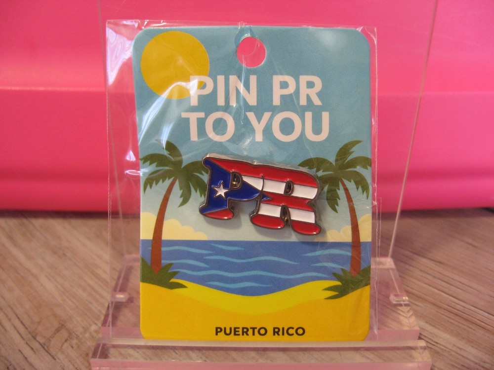 NEW Puerto Rico Hat Lapel Pin / PR Initial Flag