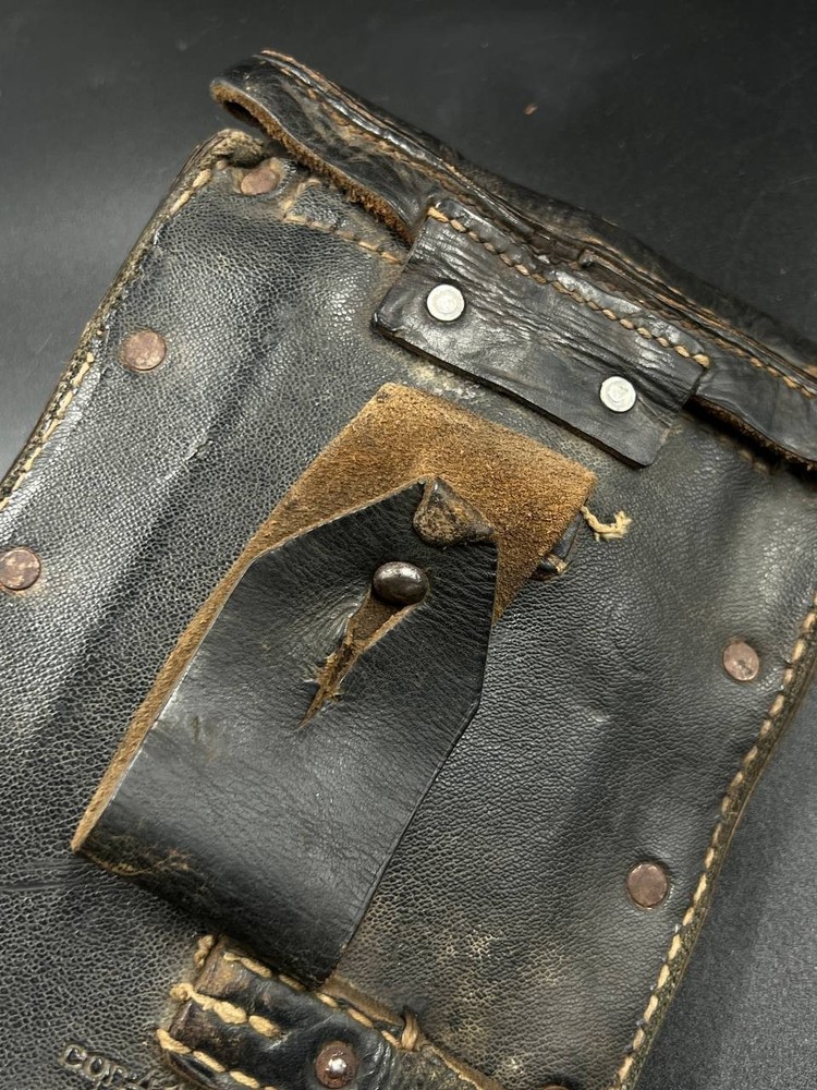 German Folding Entrenching Tool in Carrier.