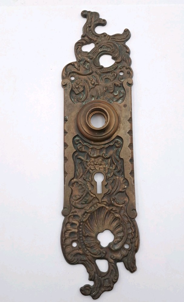 Antique/Vintage Door Knobs & Backplate Belfort Reading Hardware Brass Hardware