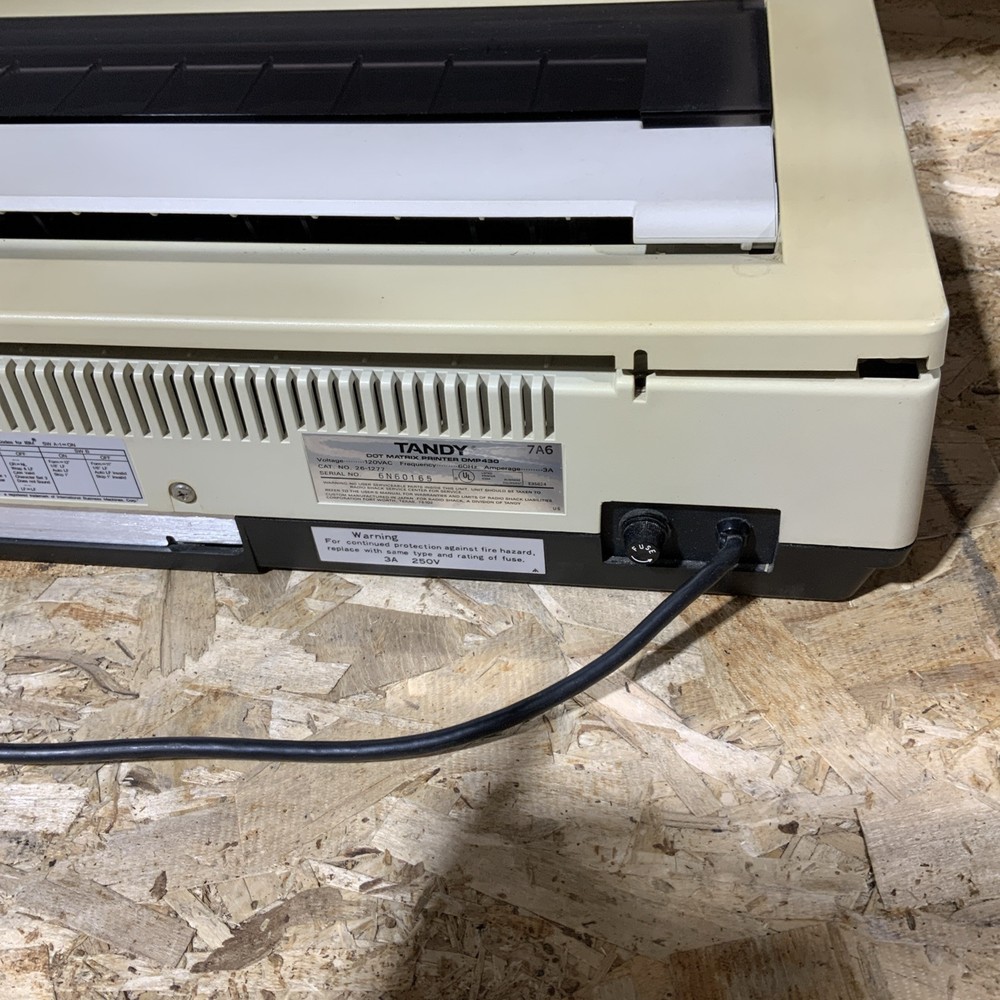 Vintage Tandy DMP 430 Wide Format Dot Matrix Printer