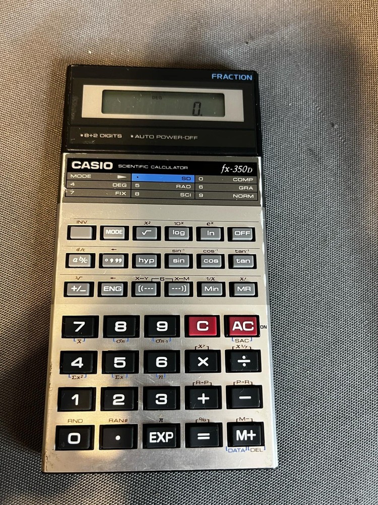 CASIO FX-350D Scientific Calculator Operation Confirmed With Original Case