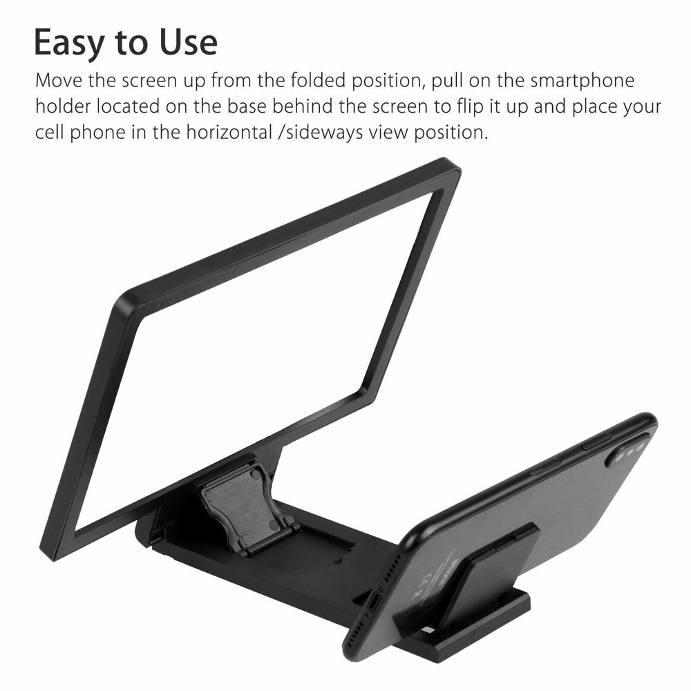 3D Magnifier Enlarged Mobile Screen Stand Amplifier Phone Bracket Holder Support