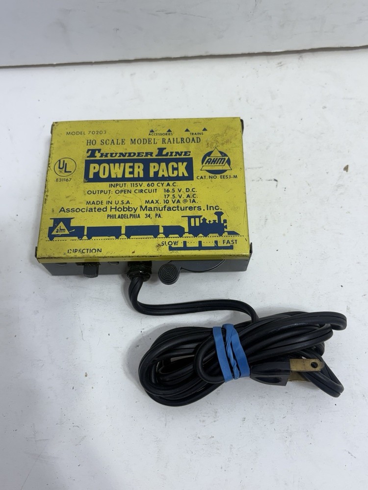 AHM Thunder Line Power Pack Transformer: HO Scale: Model 70203: Tested