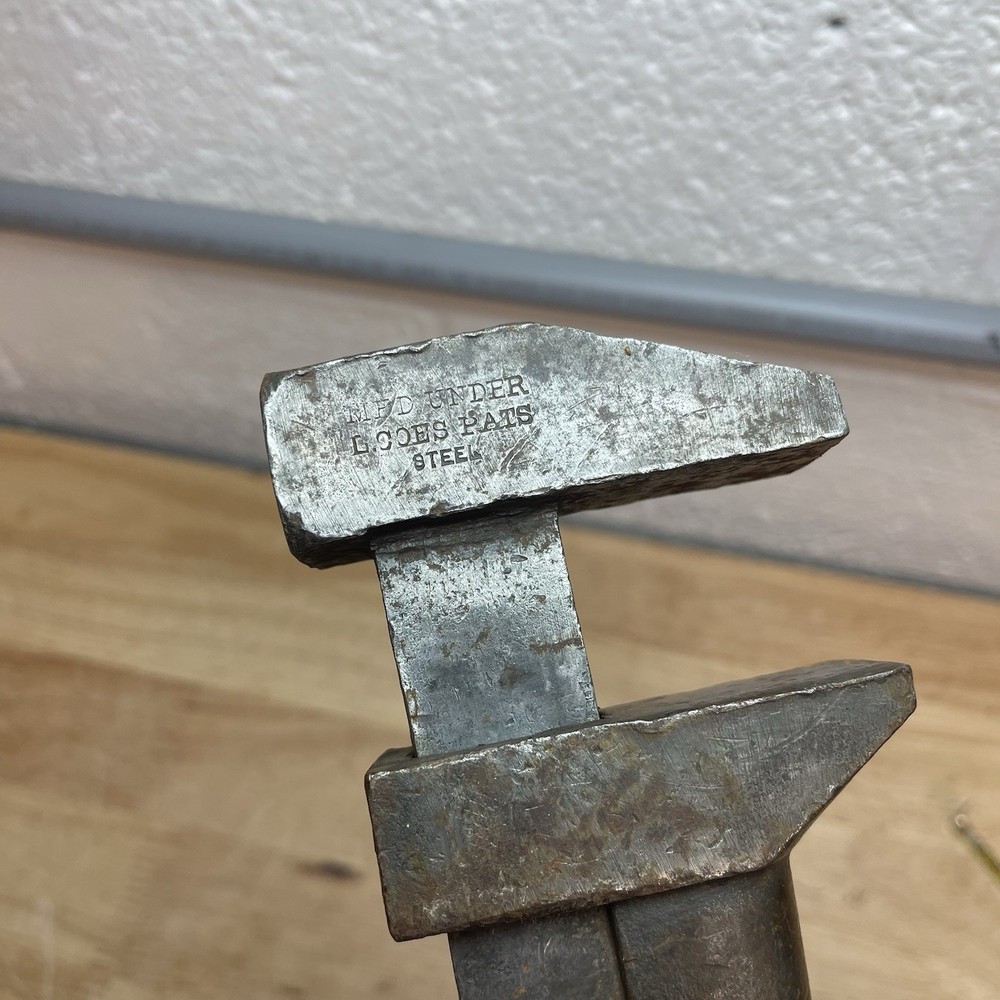 Antique Adjustable Monkey Wrench w/ Wooden Turn Handle