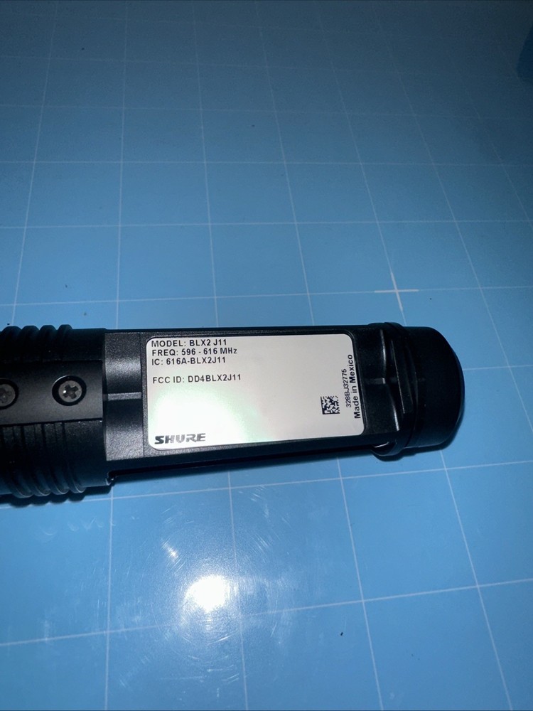 Shure BLX2 PG58 J11 Wireless Handheld Microphone Transmitter *TESTED*