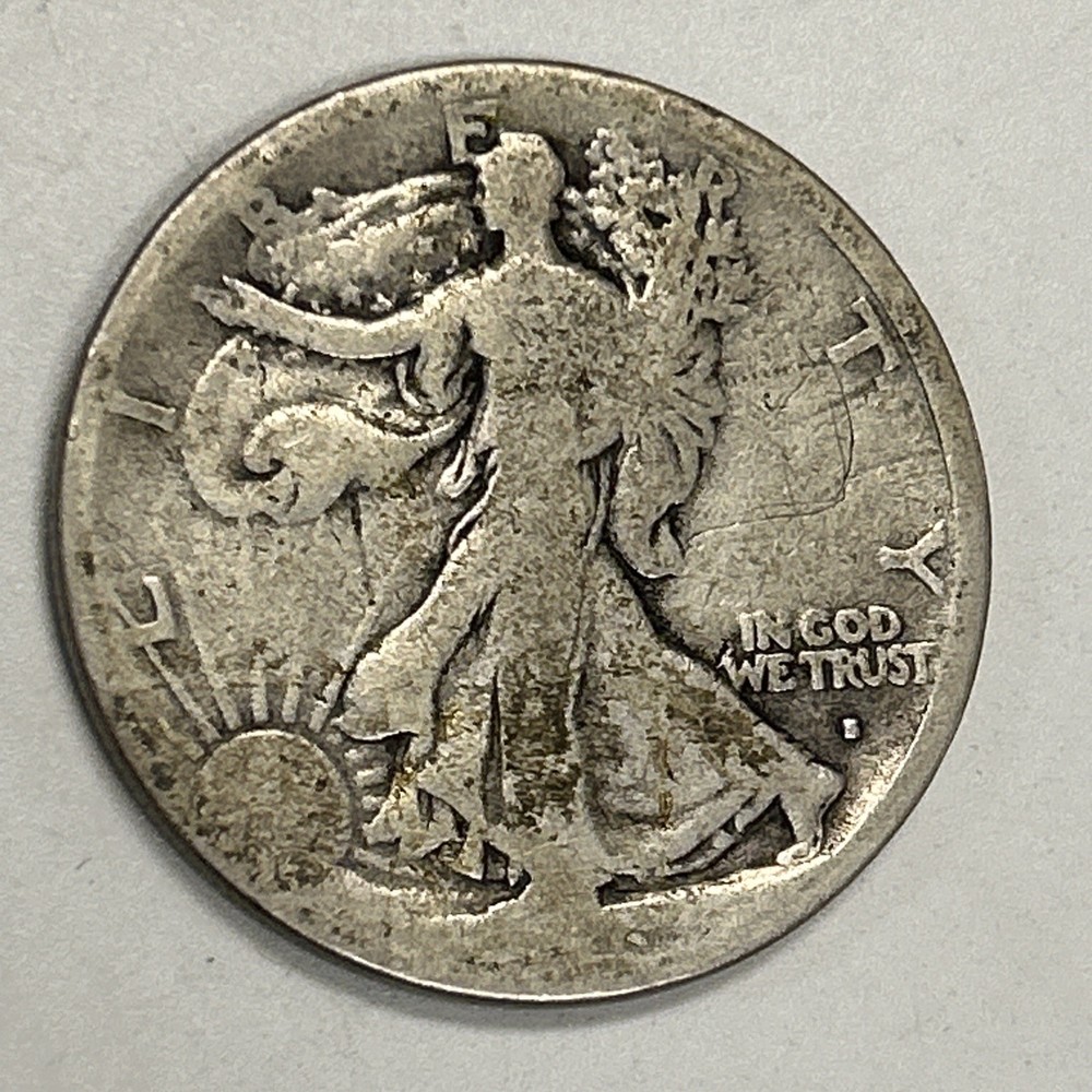 1916-S Walking Liberty Half Dollar.